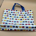 A Very Rare Vintage From Japan Miki House Large Coated Canvas Tote Red Photo 2