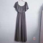 Baltic Born  Victoria Off Shoulder Dark Sage Maxi Dress Photo 4