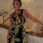 ZARA  Vibrant Multicolor Maxi Dress halter flowy bodycon evening party wedding Photo 9