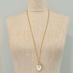 Kate Spade  Oval Pave Script “A” One In A Million Pendant Gold Tone Necklace Photo 2