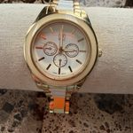 New York & Company Gold and White Women's Watch Photo 2