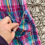 Vintage Baby on Board rainbow plaid jumper maternity dress Size undefined Photo 3