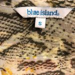 Blue Island  Boho Dress/Beach Cover with Gold accents and beaded tassels S Photo 3