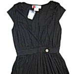 Free People NWT  FP Beach Naomi Jumpsuit in Black Deep V-neck Wide Leg Jersey XS Photo 4