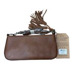 CATCHFLY STUDIO Aunthentic Leather Bohemian Western Convertible Clutch Purse Bag Brown Photo 3
