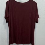 Old Navy Dark Burgundy Relaxed Short Sleeve Tee Photo 2