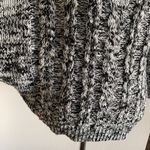 Moth Cowl Neck Cable Knit Batwing Sweater | Salt & Pepper Black/White Size M Photo 1