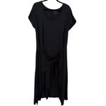 Universal Standard NWT  Summer Wrap Dress Black Sz 10-12‎ Minimalist Contemporary Photo 3