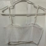 PacSun White Cropped Tank Top Photo 1