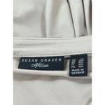 Susan Graver  Artisan 2X Beige Embellished V-Neck Tunic Top Stretch 3/4 Sleeve Photo 5