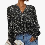 For Love & Lemons Top Paisley Boho Chic Peasant Extra Small Women Photo 0