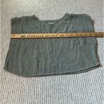 Blu Pepper  Olive Green Sleeveless Linen Shift Top Photo 1