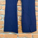Fabletics  24/7 Kick Flare Pant Women's‎ Navy Blue Side Zip High Rise Size Medium Photo 2