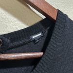 Monrow short sleeve drawstring waist jogger size small jumpsuit Black Photo 2