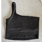 Beyond Yoga  One and Only Shoulder Cropped Tank in Darkest Night Size Medium Photo 1