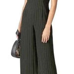 Cupcakes and Cashmere Lana Pinstripe‎ Wide Leg Jumpsuit Black Size S Photo 0