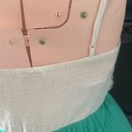 Jealous Tomato Boho Maxi Dress Size Large Buckle Side Split Teal Skirt Photo 2