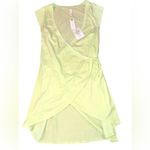 Anthropologie Daily Practice by  Montauk V-Neck Dress Lime Green Size Medium Photo 4