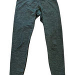 Old Navy Active High Waisted Full Length Leggings Black & Grey Stripe Medium Photo 0