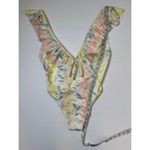 Victoria's Secret PINK Floral Shine Ruffle Deep-V One Piece Swimsuit Sz… Photo 9