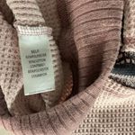 easel  Tan and Brown Striped Women's Sweater Photo 4