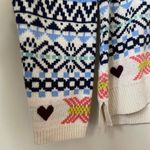 Maison Jules Heart Pullover Knitted Sweater Size Large Photo 5