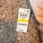 Bar III  White One Piece Swimsuit Medium Ruffle Trim‎ New with Tags Photo 2