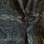 David Paul Blue Black Blazer Coat Jacket Vintage Women’s Western Size Cotton Size M Photo 1