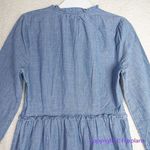 J.Crew NEW  Chambray ruffle mini denim jean‎ dress, size 0 Photo 12