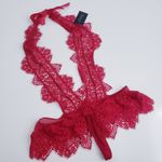 Frederick's of Hollywood Lace Thong Teddy Lingerie New With Tags Photo 1