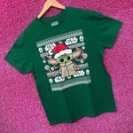 Star Wars Grogu The Mandalorian Baby Yoda Christmas Tee L Photo 2