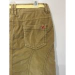 American Eagle Vintage Y2K Velour Mini Skirt Size 4 Tan with Belt Photo 2