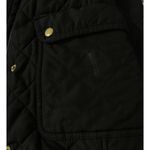 J. Crew Factory Quilted Jacket Black Gold Mock Neck Size XS (READ) Photo 8