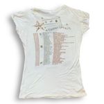 Y2K Brittney Spears Circus Concey Tour Cream Graphic Print Baby Tee Scoop Neck Black Size M Photo 5