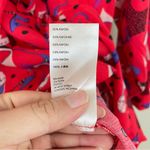 Anthropologie  Maeve Rory Tie-Neck Blouse Heels Print 3/4 Sleeves Button Up‎ 16W Photo 11