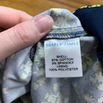 Draper James Navy Blue Floral Print Sleeveless Fit & Flare Dress Short Size 4 Photo 4