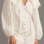 Farm Rio Long-Sleeve Embellished Collared Mini Dress Photo 2