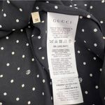 Gucci NWT  GG micro polka dot silk ruffle top sz 38 Photo 8