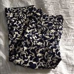 Lilly Pulitzer horse of course navy print corduroy Capris size 6 98% cotton Photo 1