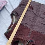 CAbi  size L quilted brown vest with sunflower interior Photo 2