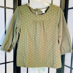 Christopher & Banks olive green top Photo 0