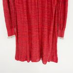 Free People Red Rain or Shine Knit Mini Dress Collared Sweater Size Large Photo 3