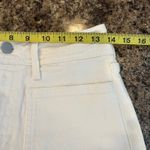 Just Black Denim Wide Leg Cropped Raw Hem Jeans Size 27 White Distressed Hem Photo 8