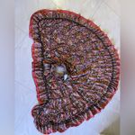 Zury paisley free Size flowing Skirt by free people boho size bohemian stamp Blue Photo 4