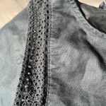 Loft Ann Taylor  Black Linen Dress Photo 3