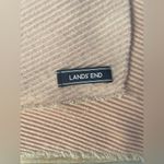 Lands' End  Cameo Pale Pink Pleated Ribbed Rectangular Scarf 86" x 18" Womens Photo 1