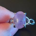 Exquisite purple amethyst S925 silver ring size 8.75 Photo 4