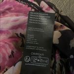 Maeve  Black, Pink & Purple Floral Print Ruched Long Sleeve Top, Size Medium Photo 4