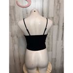 Forever 21  Black Jeweled Clasp Crop Top Women’s Size S Photo 4