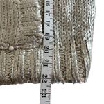 ZARA  Woman Silver Metallic Foil Hoodie Futuristic Y2K Streetwear Knit FW23 Small Photo 8